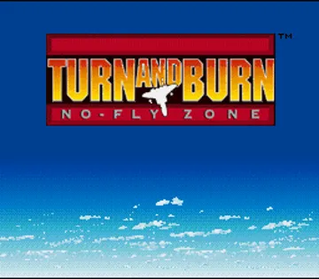 Turn and Burn - No-Fly Zone (Europe) screen shot title